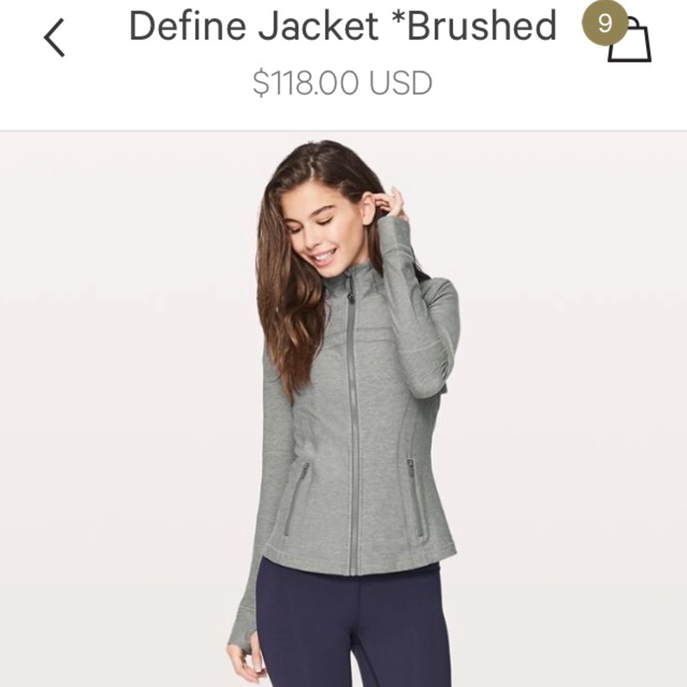 Lululemon Define Jacket in Heathered Grey